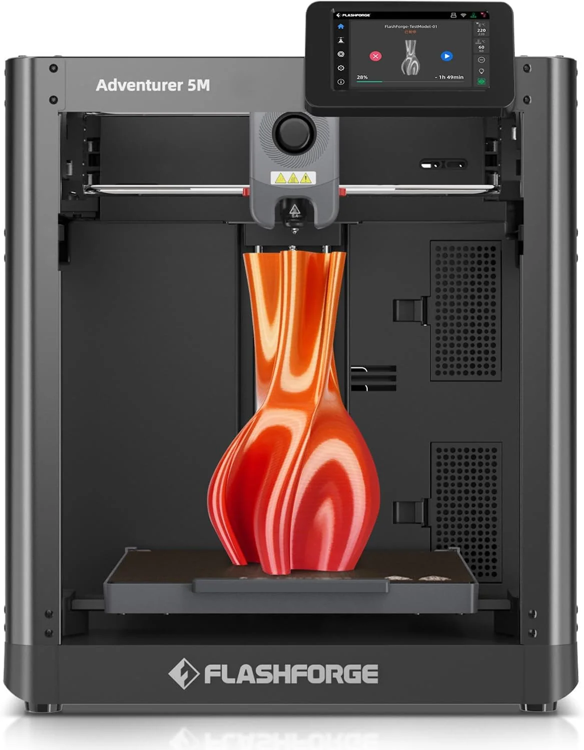 FLASHFORGE 3D-Drucker, 600 mm, 5M, Mehrfarbig, Adventurer 3D Drucker, Voll Auto-Kalibrierungsdruck mit 1-klick Max /s