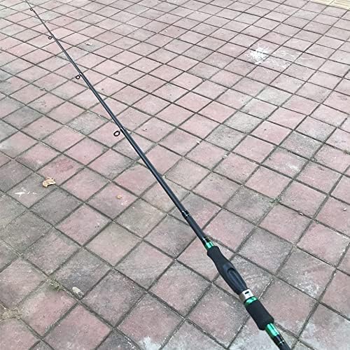 Angelrute und Tackle Kit - Tragbare Teleskopstange aus Carbon zum Werfen - 2,4 m Spinning Angelset