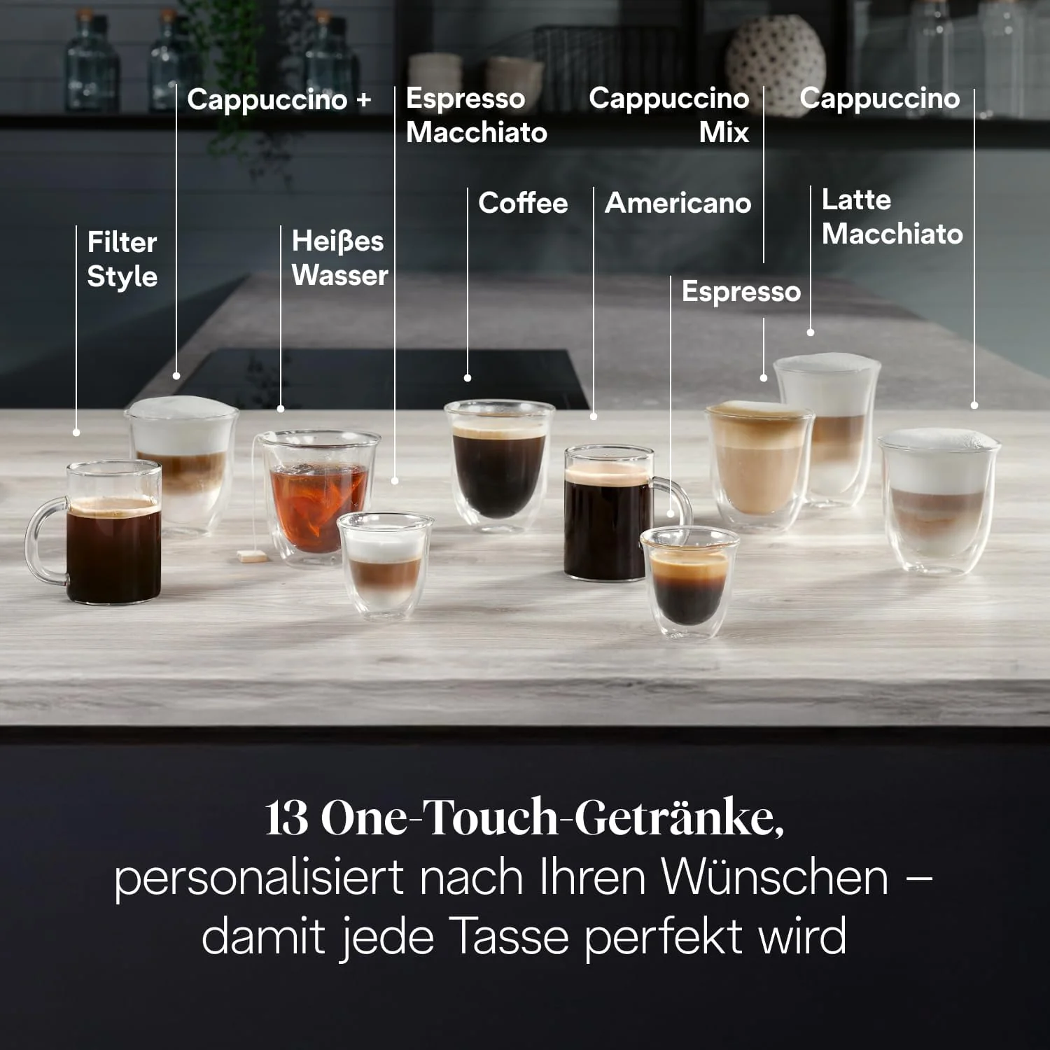De'Longhi Magnifica Evo ECAM312.80.TB Kaffeevollautomat 1,8L – 13 Getränke, LatteCrema, Touch, Titan Schwarz