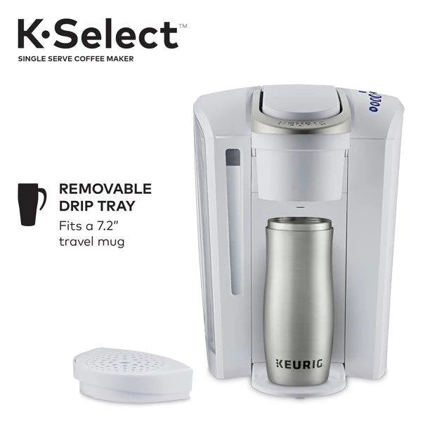 Keurig &ndash; K Select Single Serve K Cup Pod Coffee Maker &ndash; Matte White