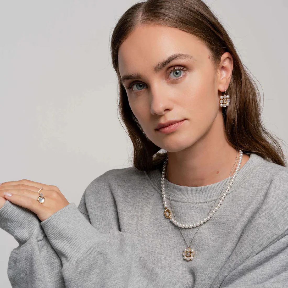 Collana Ti Sento Milano perle 6mm con chiusura dorata 34050YP