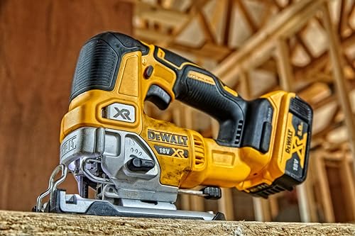 DEWALT DCS334N XJ Seghetto alternativo Brushless con impugnatura a staffa XR 18V senza batterie ne caricabatteria : Fai da te