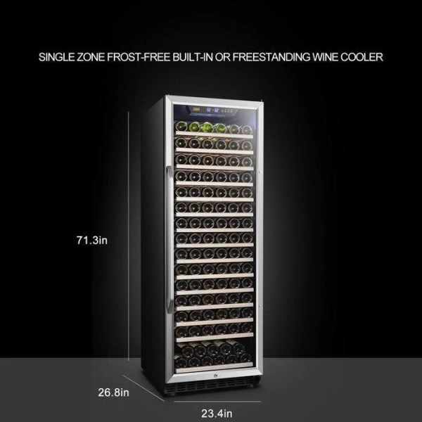 Lanbo LW177S 171 Bottle Single Zone Wine Cooler