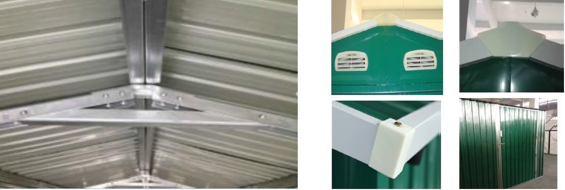 Italfrom Box Casetta Casette Rimessa Ripostiglio Garage Auto Giardino Zincata Verde Misura cm 500x300x232h - cod. [4535]
