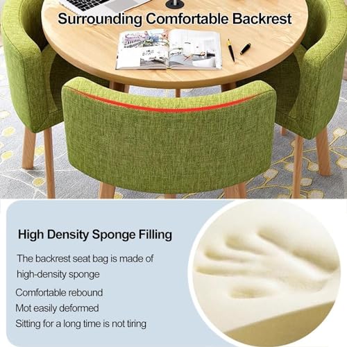 YHKJLYH Set Tavolo E Sedie da Bar per La Colazione da Cucina, Combinazione di Tavolo e Sedia per Reception, Tavolo Rotondo E Sedie Salvaspazio da 80 cm, Mobili Moderni in Stile per Il Tempo Libero, : Casa e cucina