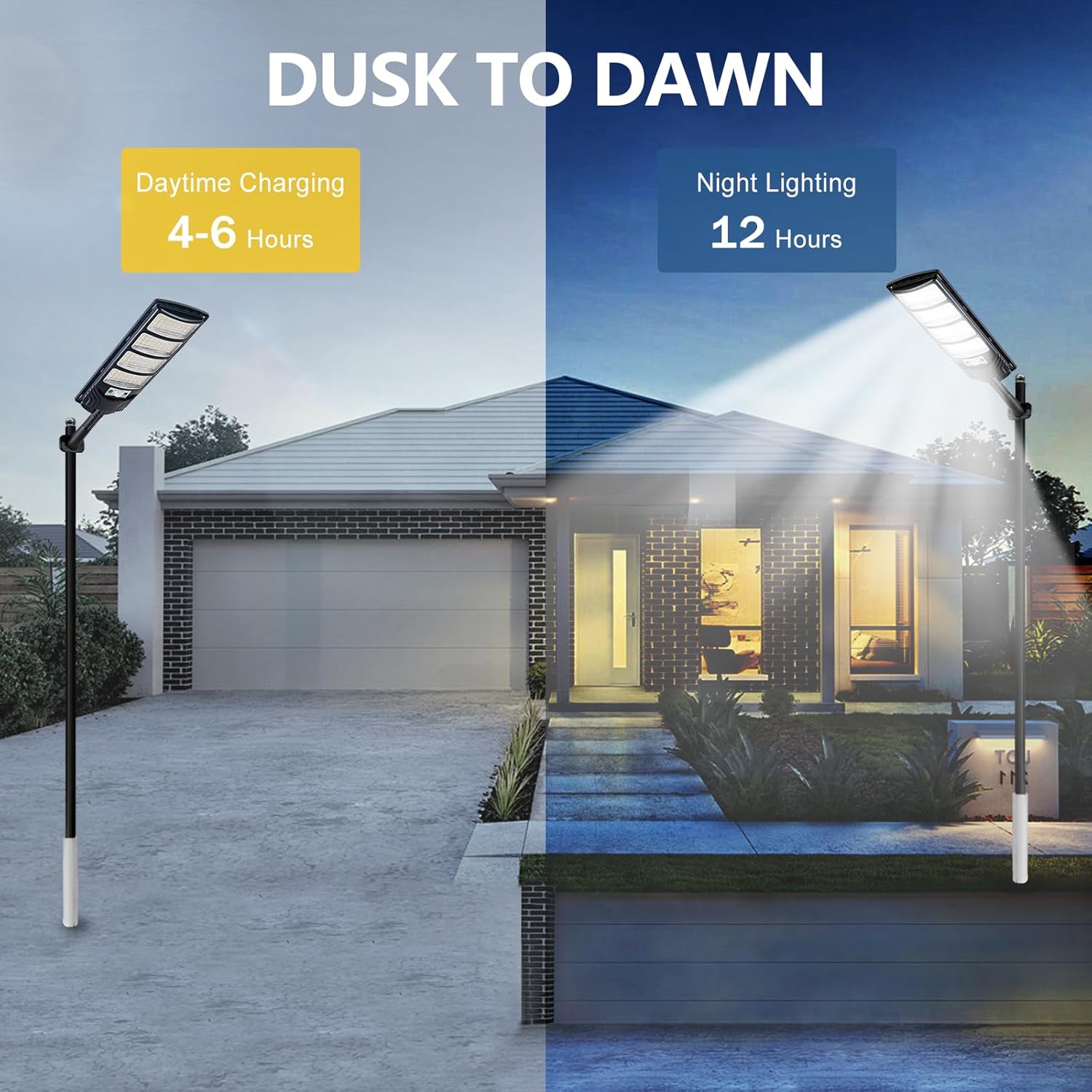 Solar-Straßenlaternen für den Außenbereich, wasserdicht, LED-Solarlicht, Flutlichter mit Bewegungsmelder und Fernbedienung, für Außenwand, Terrasse, Hof, Deck, Garten, Parkplatz-Lichter (2er-Pack)