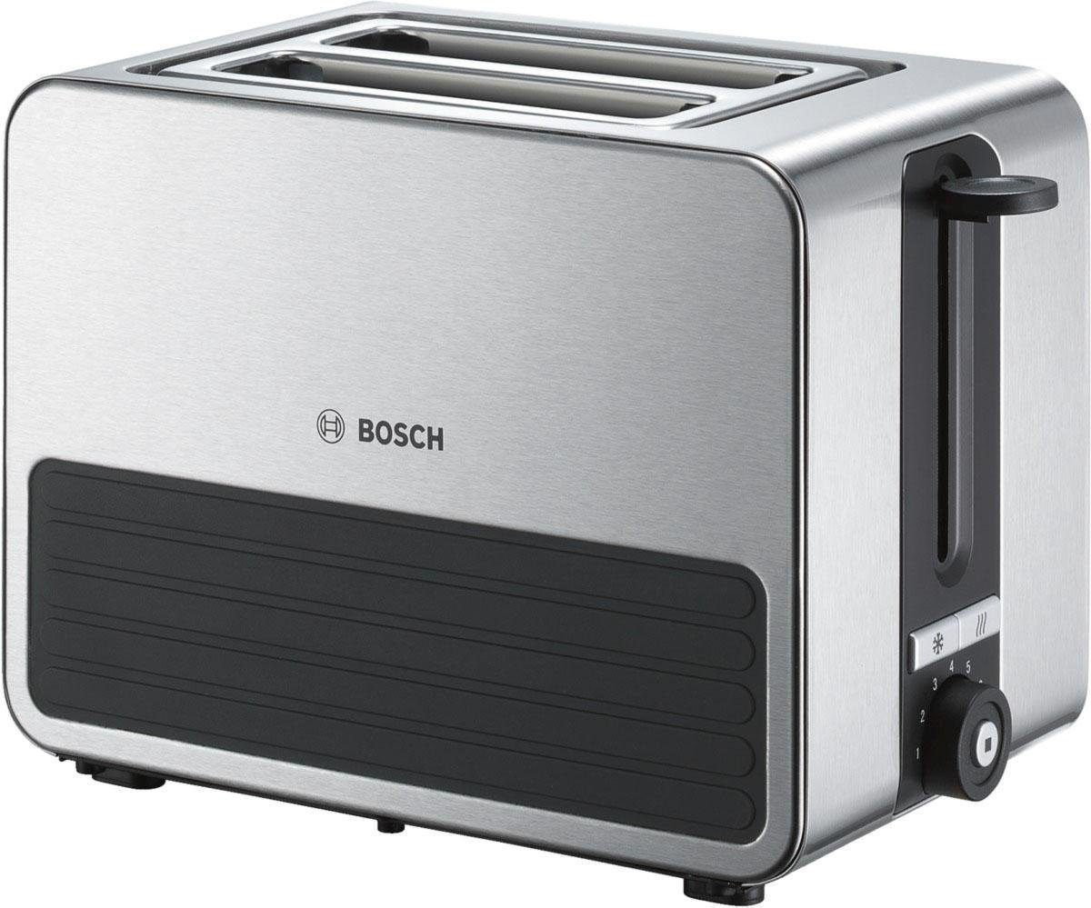 Toaster TAT7S25, integrierter Edelstahl-Brötchenaufsatz, mit Abschaltautomatik
