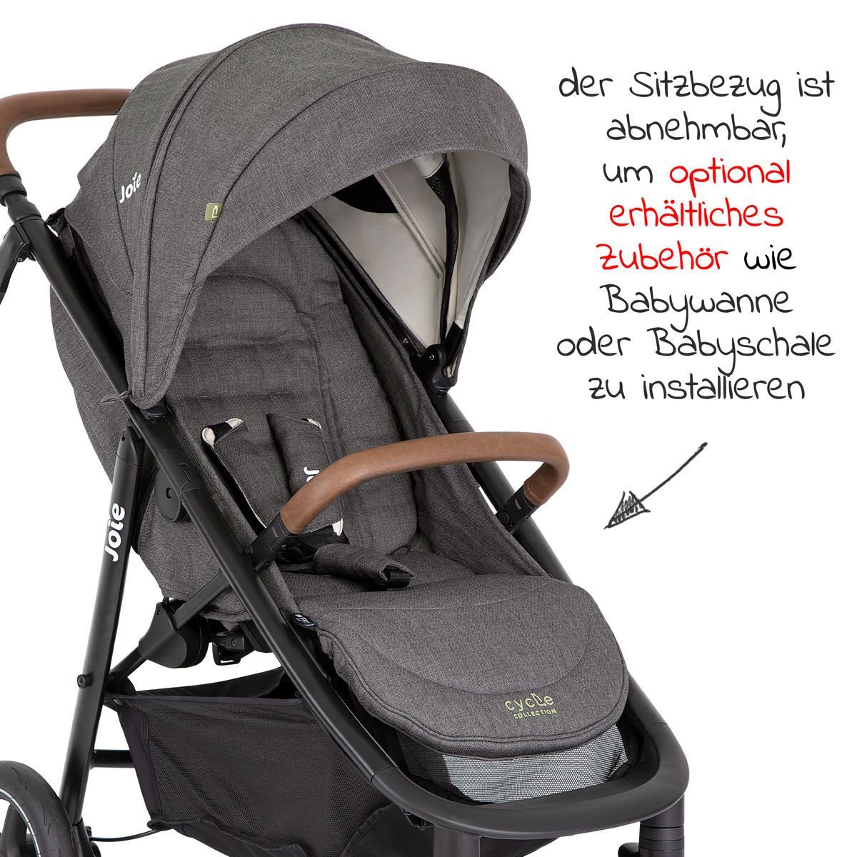 Kinder-Buggy Mytrax Pro - Cycle Collection - Shell Gray
