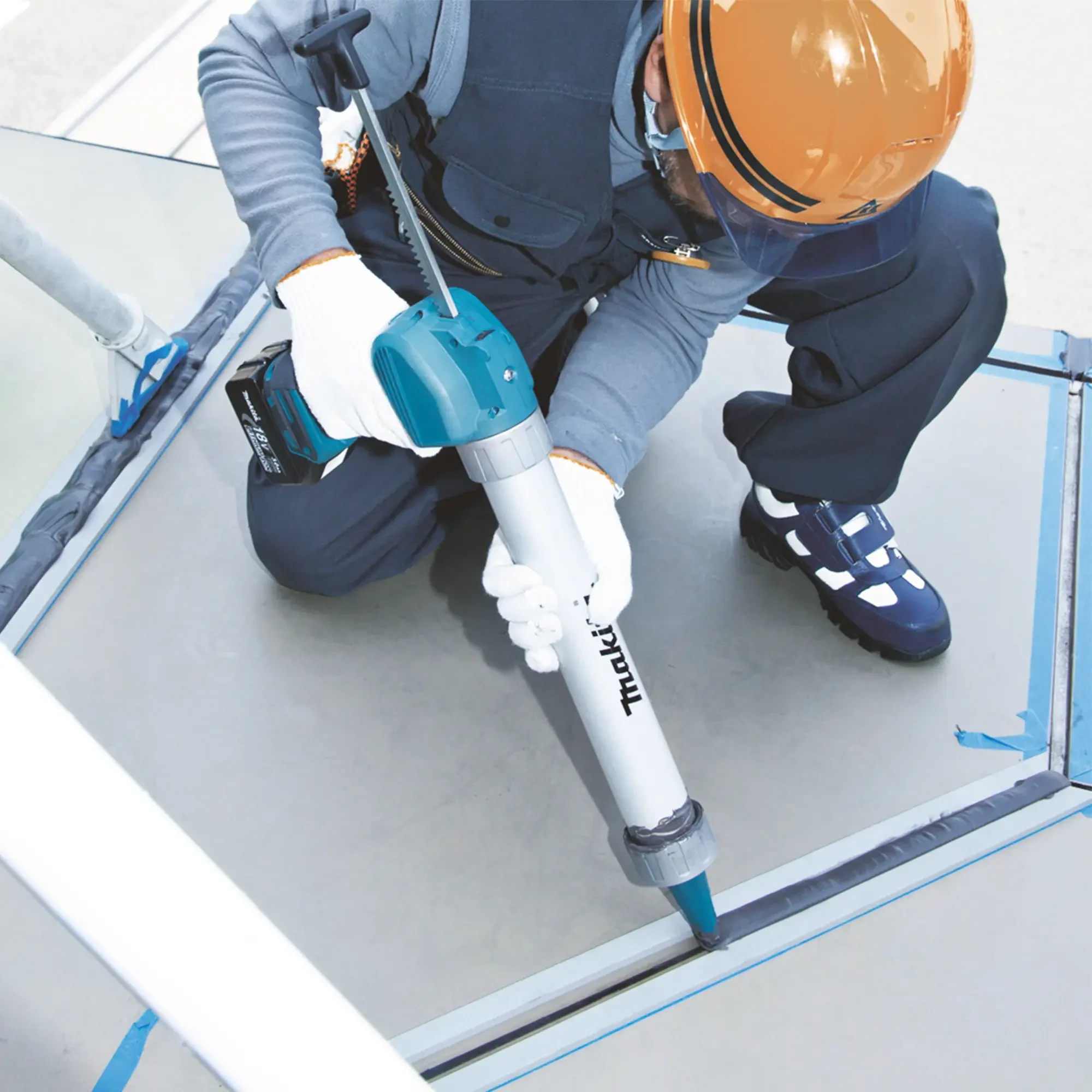 Pistola per Silicone Makita DCG180RAX 18V 5Ah – Professionale e Senza Fili