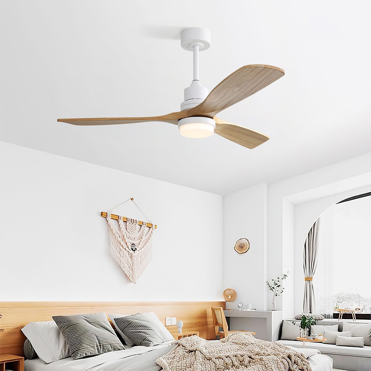 Deckenventilator Deckenventilator mit Dimmbarer LED-Beleuchtung und