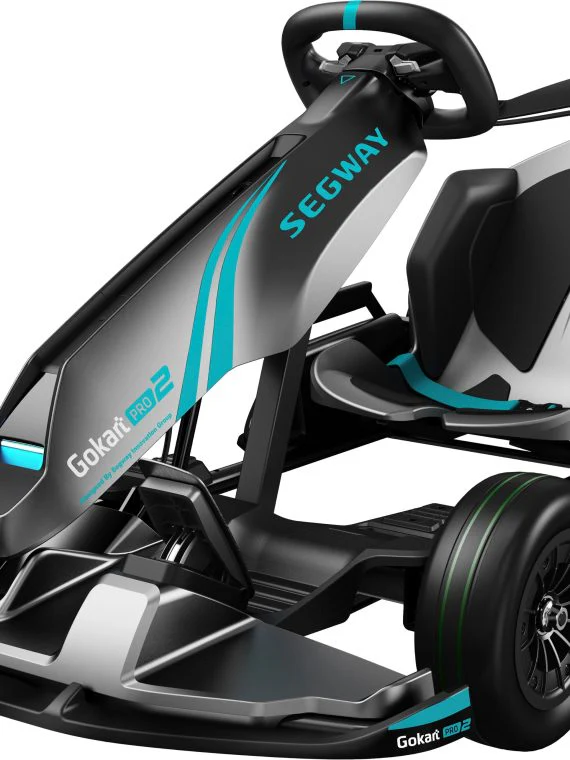 Segway – Go Kart Pro 2 w/15.5 mi Max Operating Range & 26.7 mph Max Speed – Gray