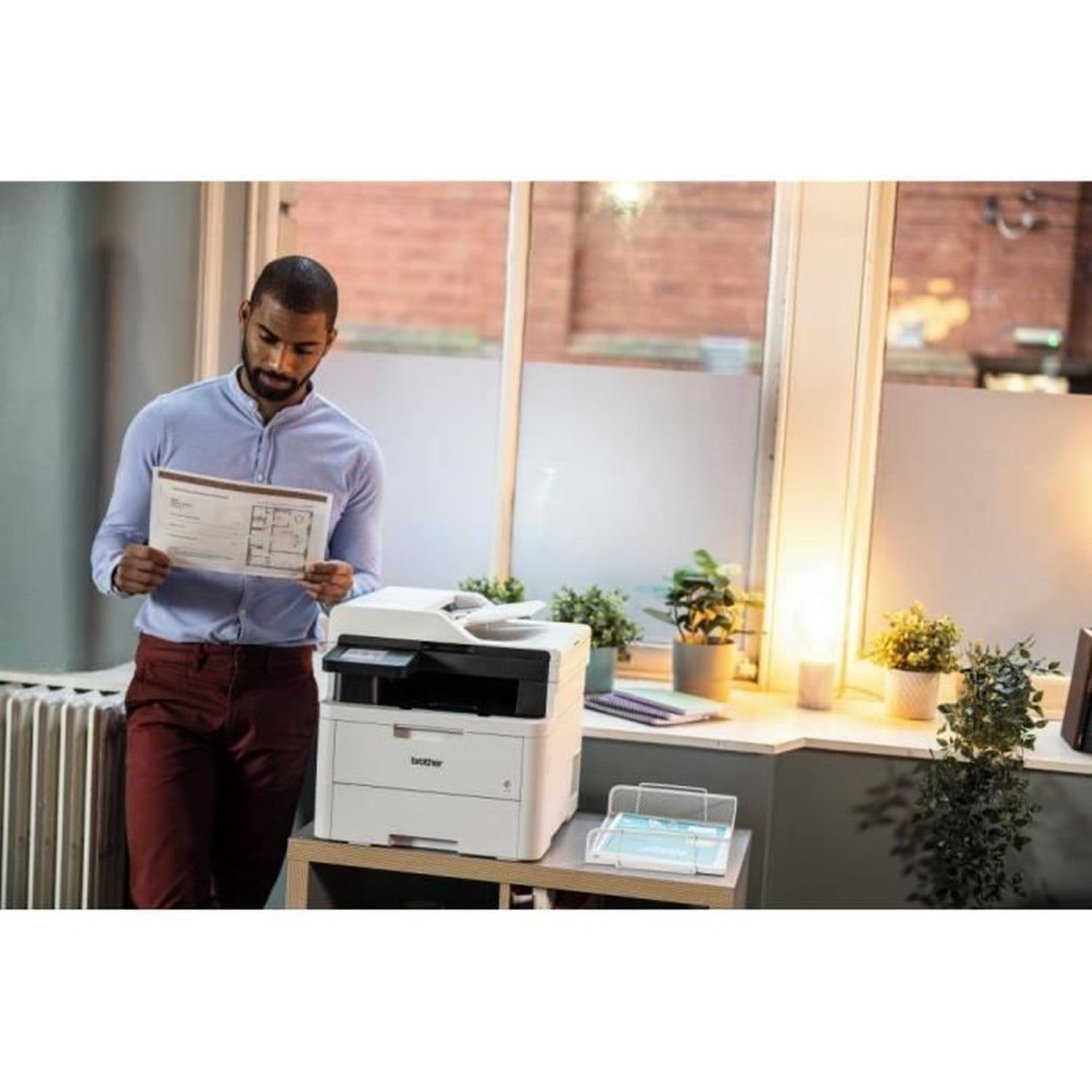 Farb-LED Multifunktionsdrucker MFC-L3740CDWE mit Drucken, Scannen, Kopieren und Faxen, 18 Seiten pro Minute, Duplexdruck und 8,8 cm Touchscreen