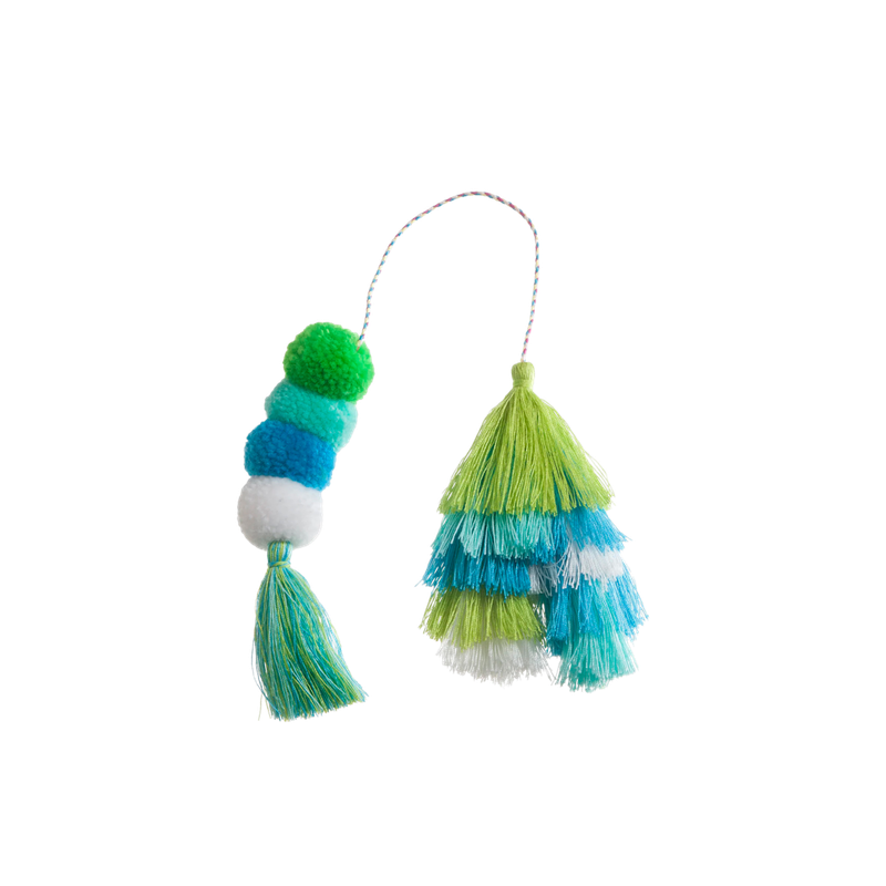 Bogg Bag Bauble – Seaweed Double Tassel
