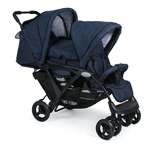 Chic 4 Baby 274 52 Passeggino Gemellare Duo, Jeans blu navy, blu : Amazon.it: Prima infanzia