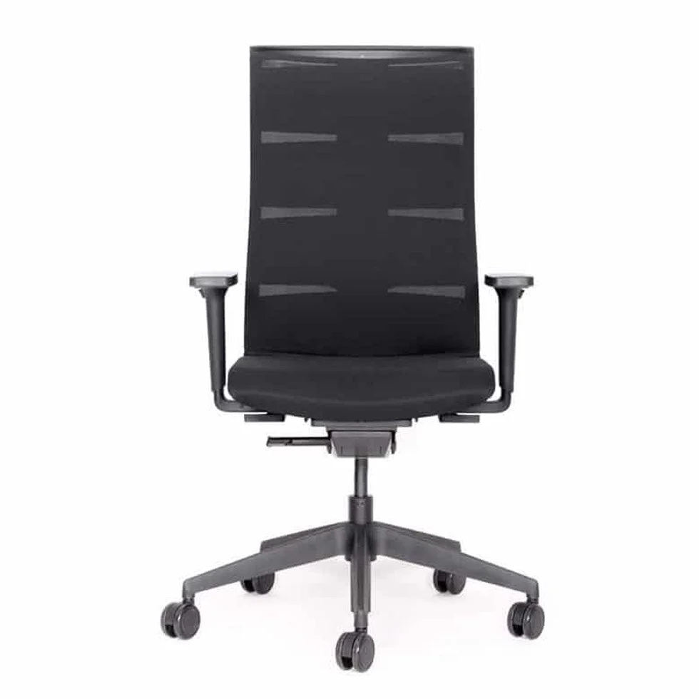 Sedia da ufficio ergonomica lento Agilis MT12 con base nera - Garanzia 30 anni - Made in Germany