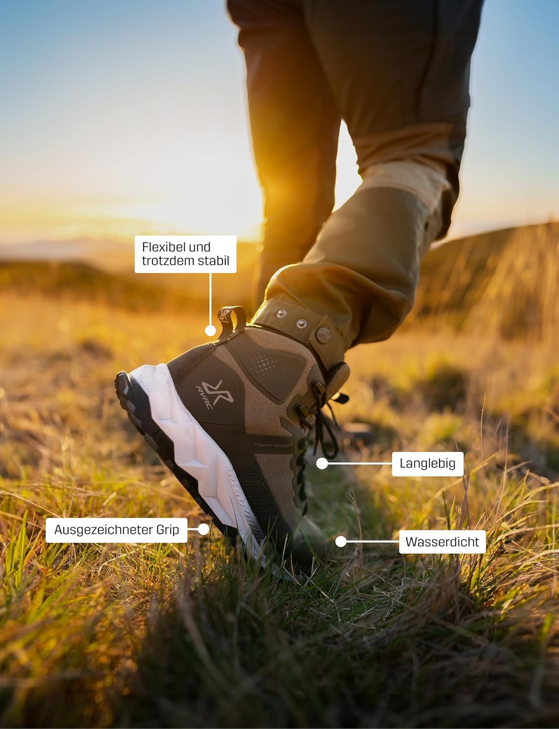 RevolutionRace Damen Phantom Trail Mid Waterproof Hiking Boots, Wasserdicht Wanderschuhe Damen für alle Outdoor-Aktivitäten
