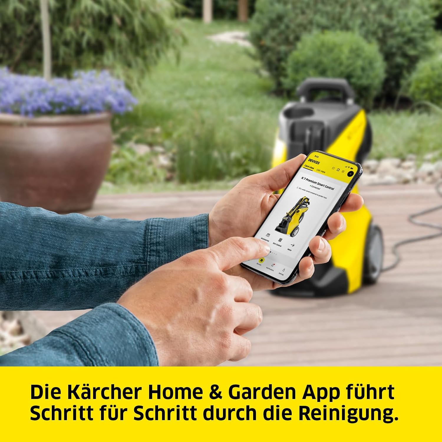 Krcher Hochdruckreiniger K 5 Compact, Druck: max. 145 bar, Durchfluss: max. 500 l/h, Flchenleistung: 40 m/h, Wasserfilter, Gewicht: 12 kg, Hochdruckschlauch und -pistole, Dreckfrser, Strahlrohr