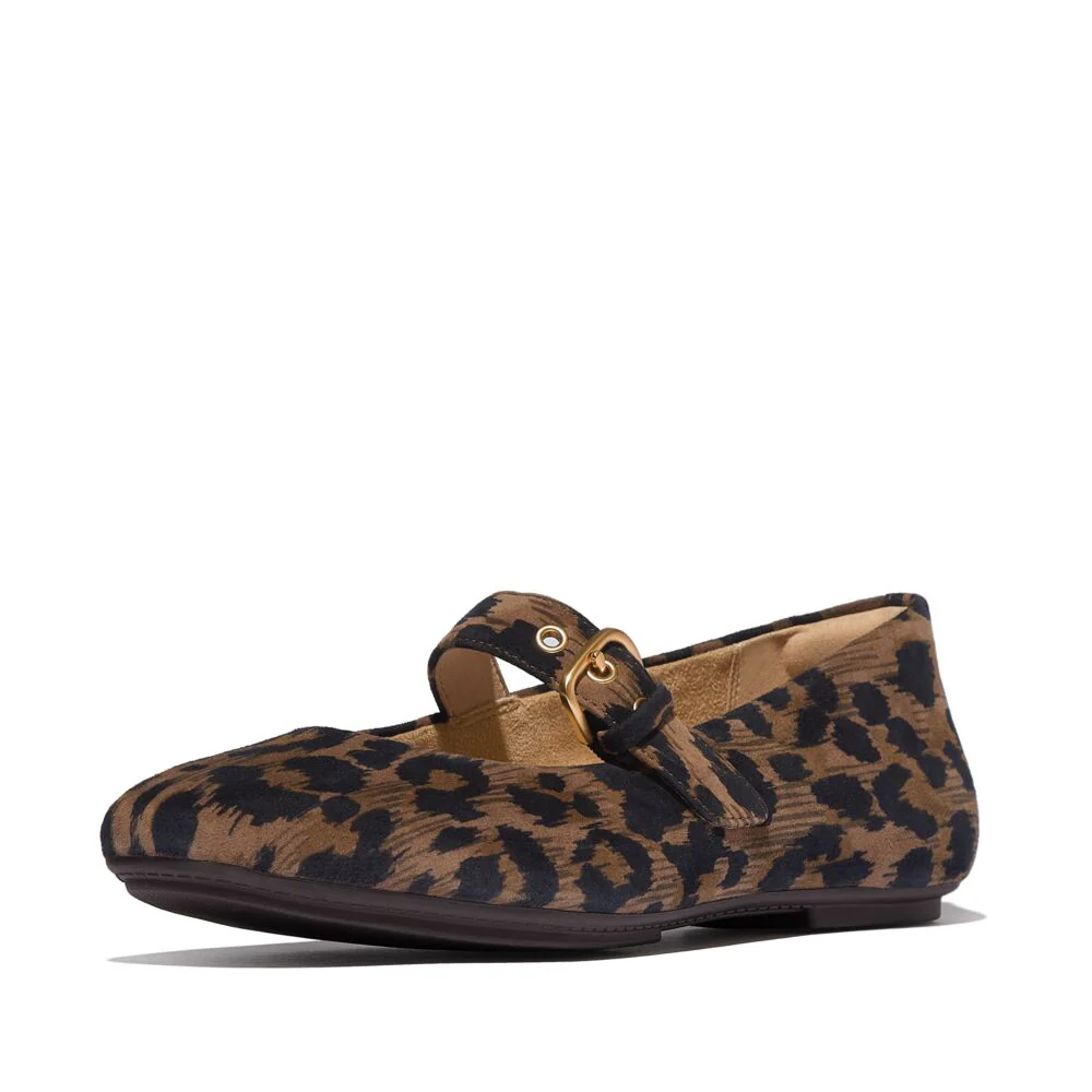 FitFlop Delicato Leopard Mary Janes
