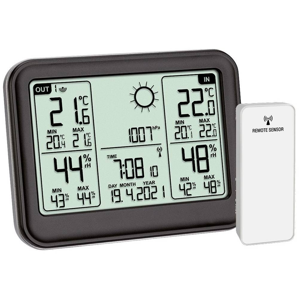Wetterstation Funk-Wetterstation mit Wettervorhersage und Luftdruck 35.1141.01