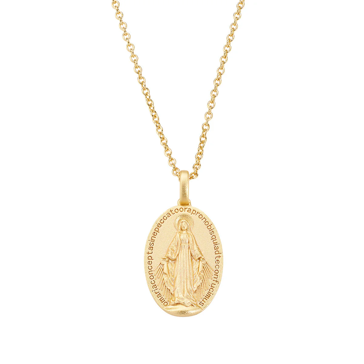 Collana Amen Medaglia Miracolosa dorato giallo - CLMIGM