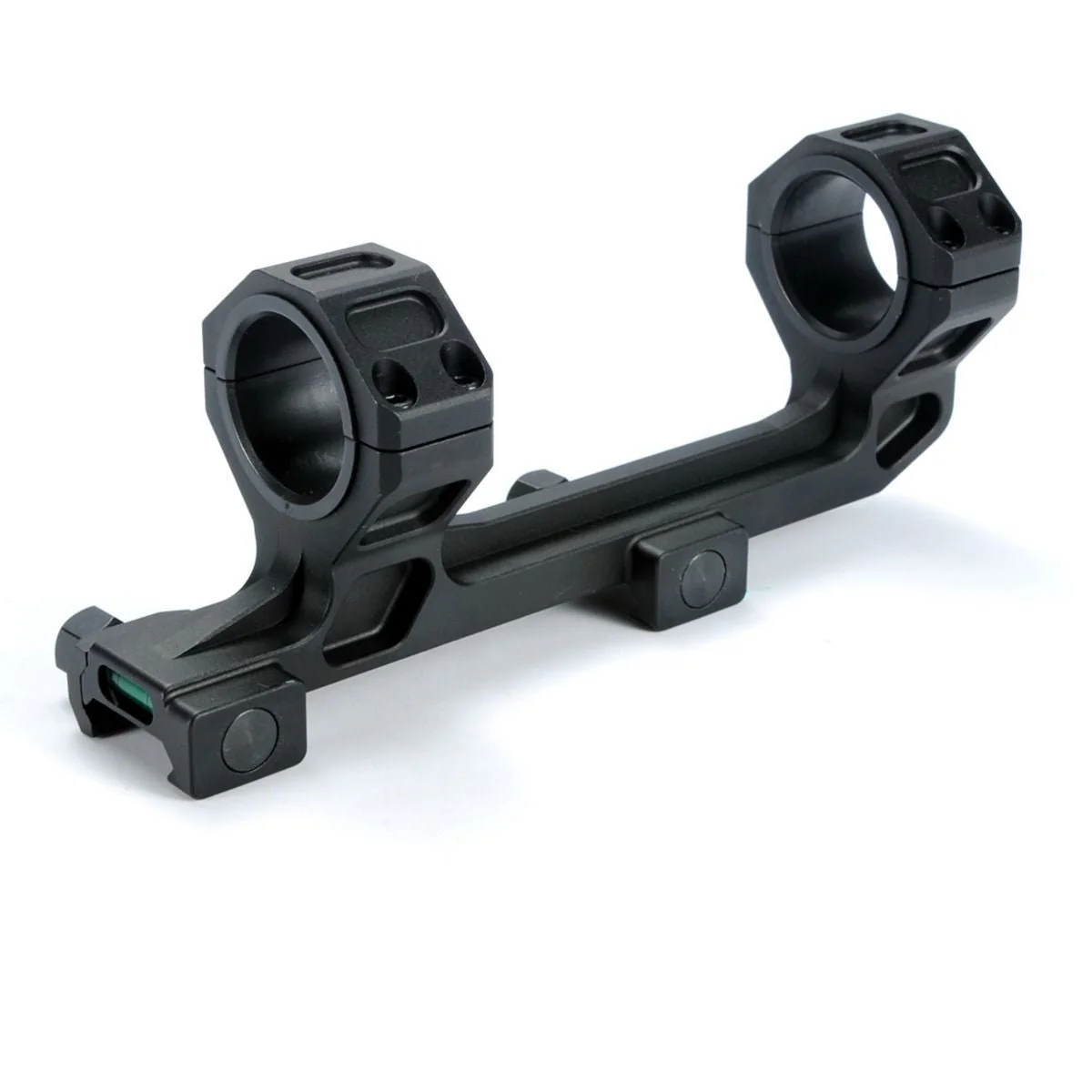 Scope Mount 30mm / 1 inch Rings One Piece with Bubble Level fits Picatinny Rails