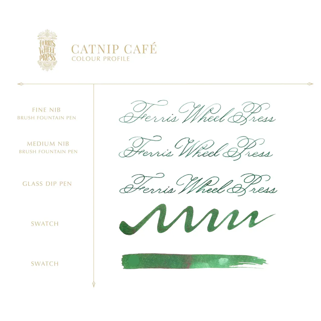 Ferris Wheel Press Fountain Pen Ink - Catnip Cafe