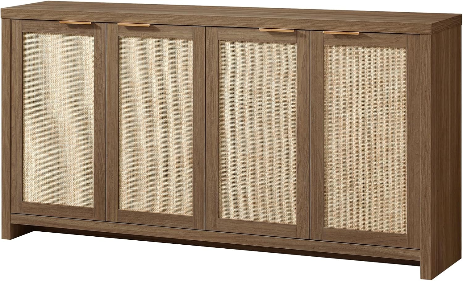 4-Door Storage Sideboard Cabinets with Adjustable Shelves