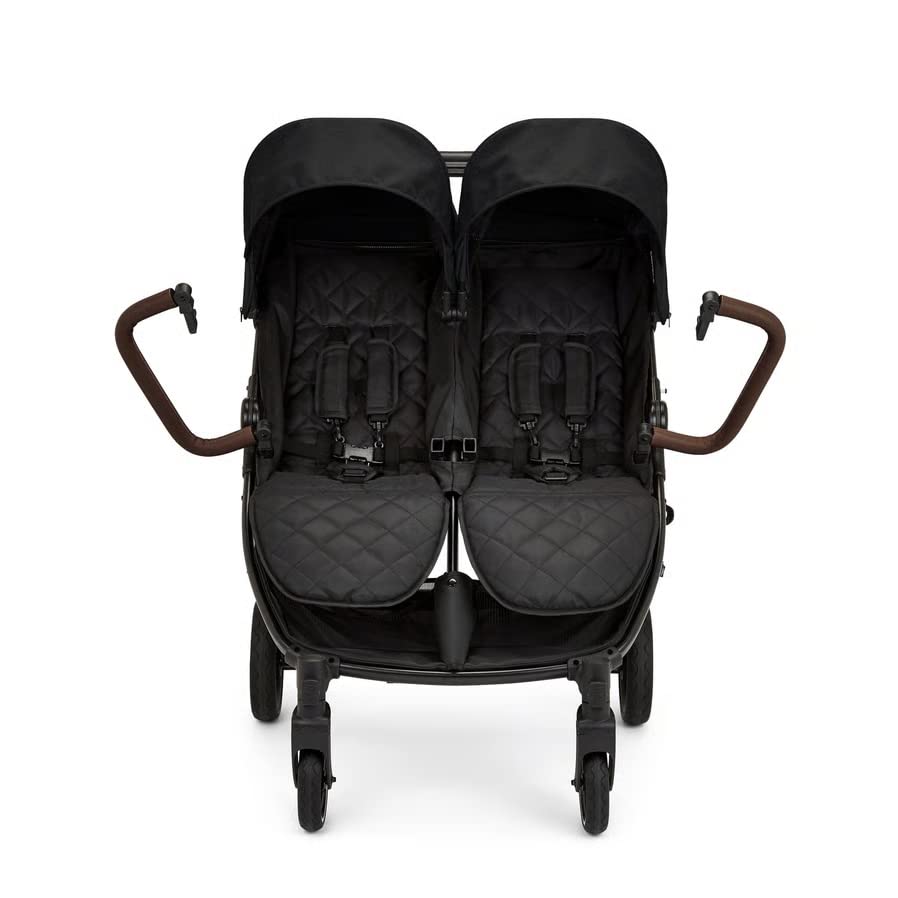 Ickle Bubba Passeggino doppio Venus Max   nero con manici marrone chiaro : Amazon.it: Prima infanzia