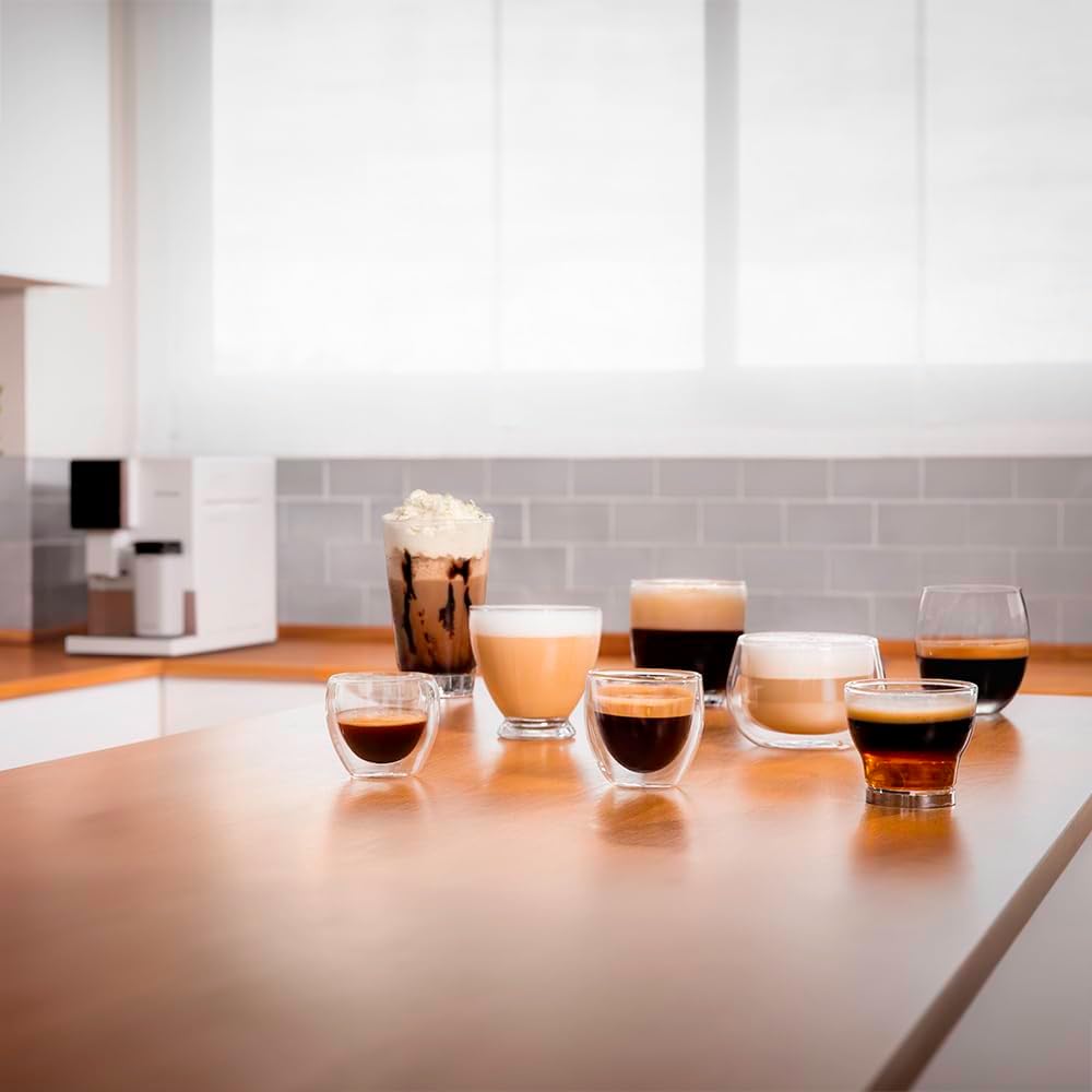 Cecotec Kompakte Superautomatische Kaffeemaschine mit Wifi Cremmaet Compactccino Connected Black Rose. 1350W, 19 Bar, TFT-Bildschirm und APP, Mahlwerk, Milchtank 400 ml und 1 Liter Wasser