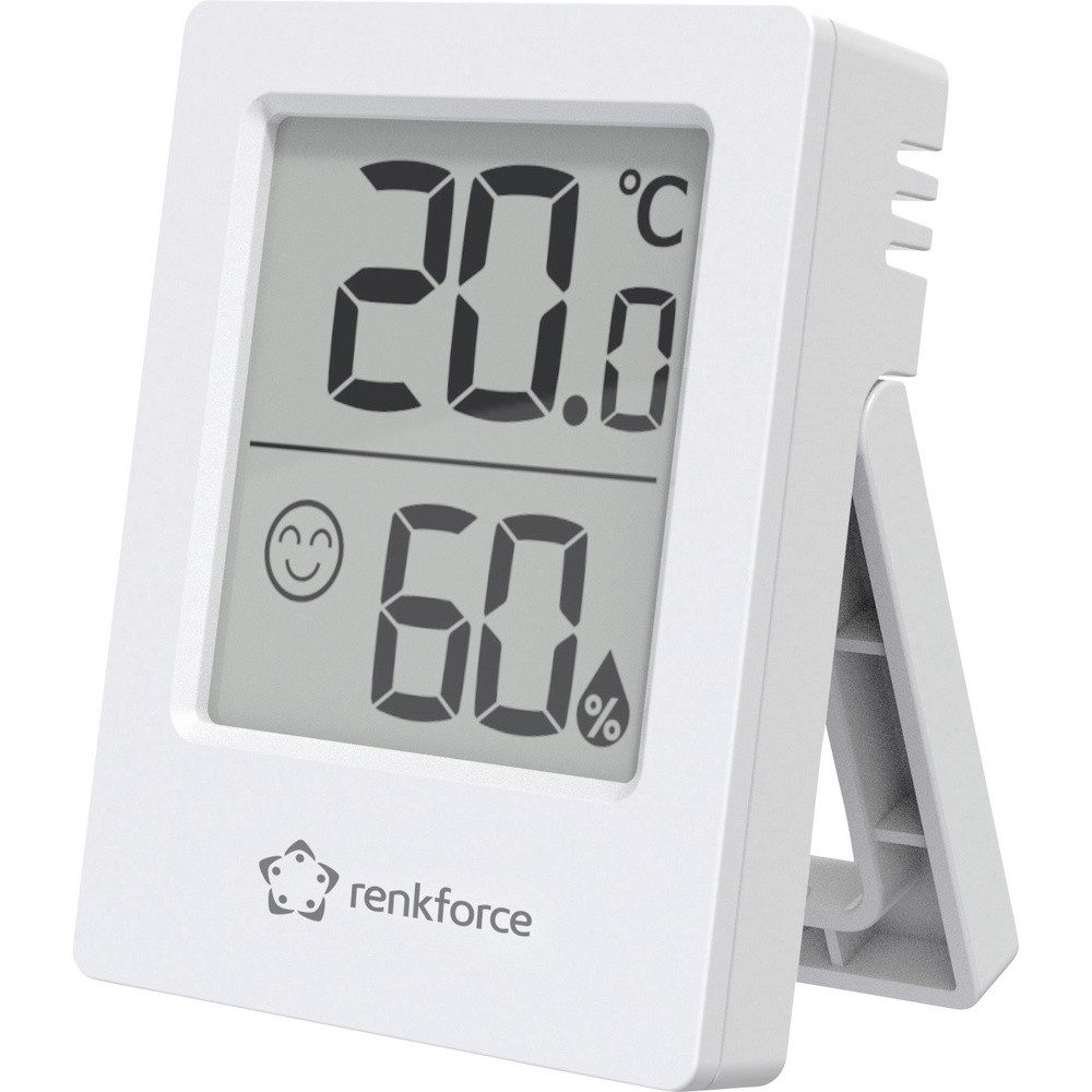 Hygrometer Renkforce RF-6417554 Funk-Thermo-/Hygrometer Weiß RF-6417554