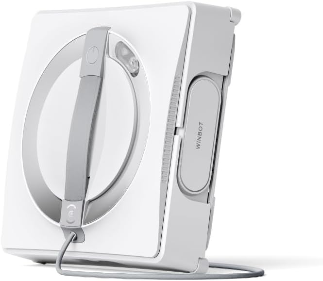 ECOVACS WINBOT W2 PRO Fensterputzroboter, 3-Düsen-Wassersprüher, 10-Stufen-Schutzsystem, Win-SLAM 4.0 Pfadplanung, Steady-Climbing-System, Kanten-Erkennung, App-Steuerung, Weiß