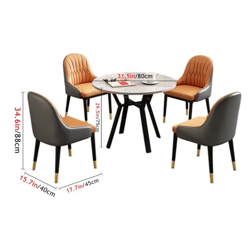 YHKJLYH Sala da ricevimento per Ufficio Set Tavolo e sedie per Club, Set Tavolo e sedie per trattative, Tavolo da Pranzo Rotondo e Set di 4 sedie, tavolini per Sala conferenze, per Appartamento Fami : Casa e cucina