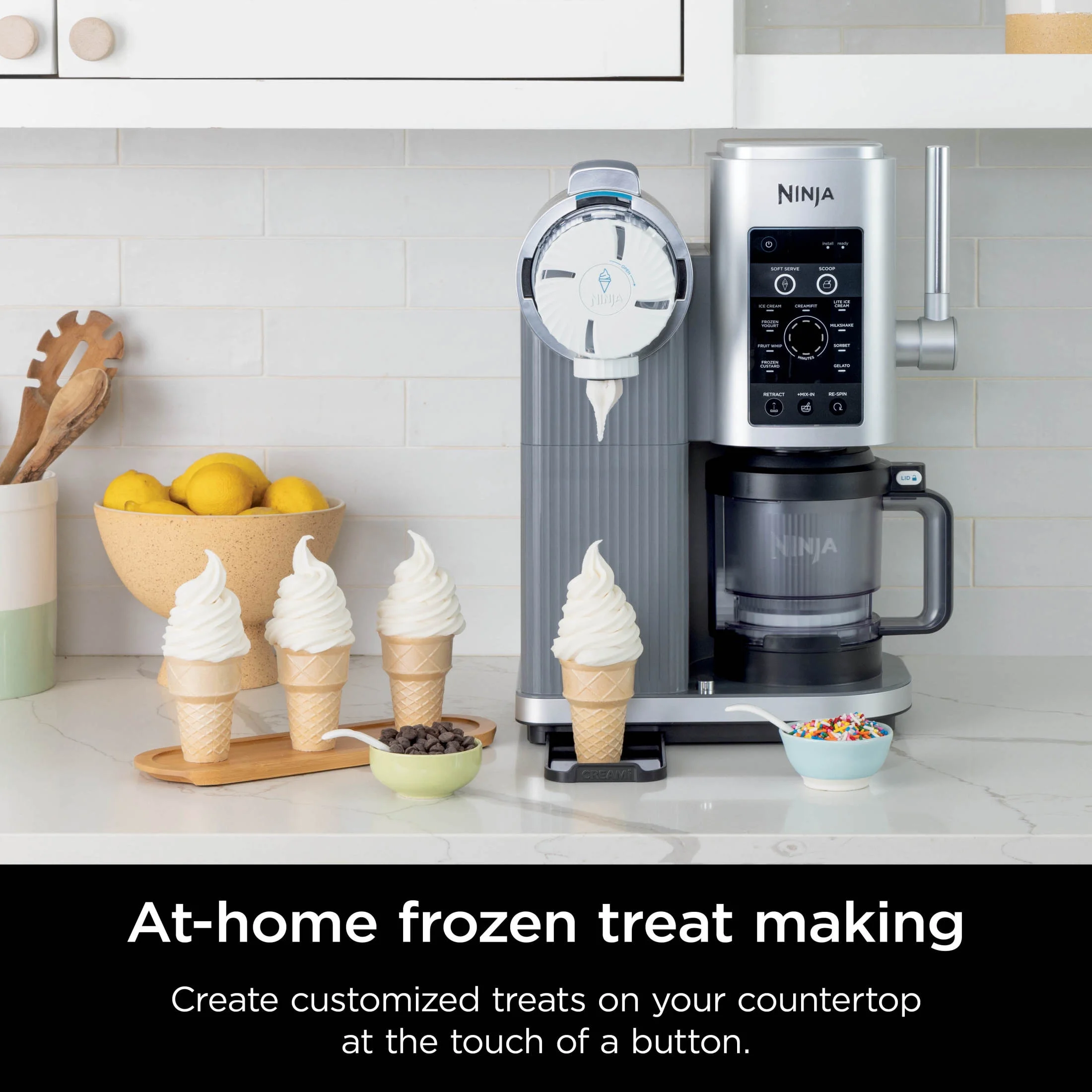 Ninja Swirl? by CREAMi? Soft Serve and Ice Cream Maker, 13 One-Touch Programs, NC701