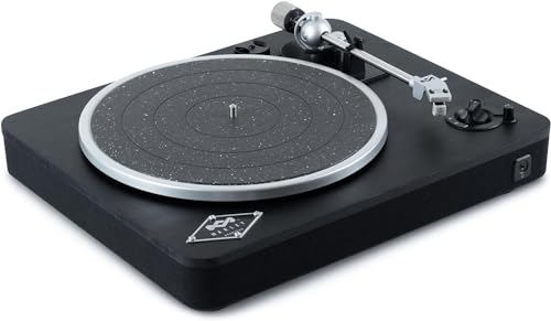 House of Marley Stir It Up Wireless Giradischi Bluetooth   Lettore Vinile 2 Velocità, Materiali Sostenibili, Giradischi Vinili Vintage con Preamplificatore Integrato, Cartuccia Audio Technica, Nero : Elettronica