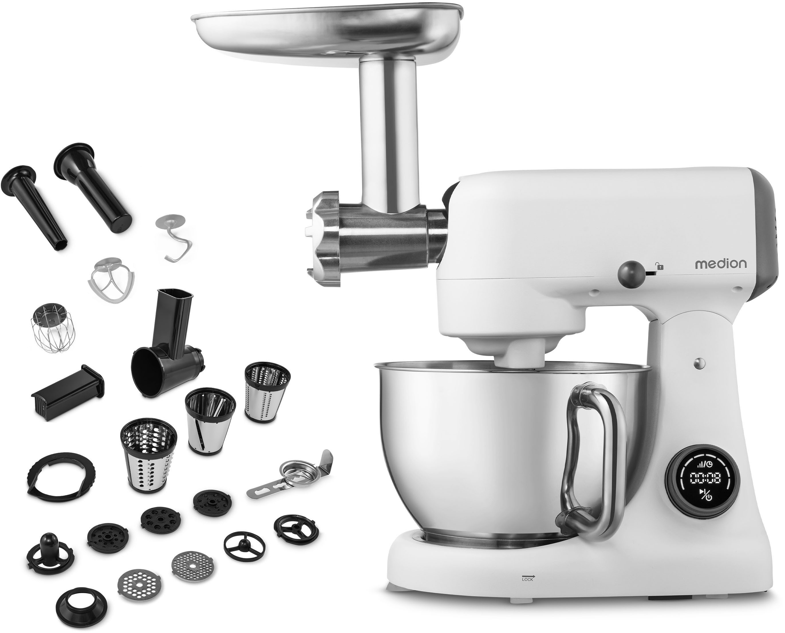 Küchenmaschine MD12600, Ultraleiser 800 W Gleichstrom-Motor