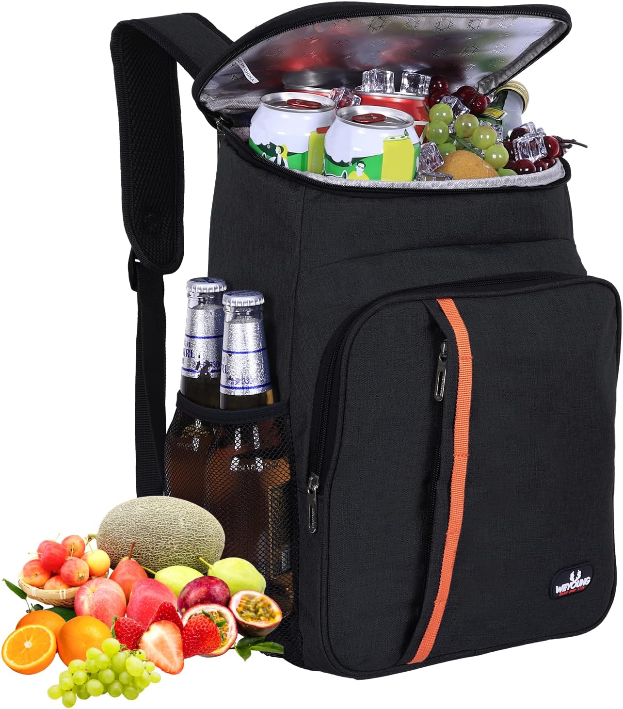 23L Thermal Cooler Backpack, Insulated Lunch Bag Portable Thermal Cooler Backpack, Keeps Food Hot or Cold, Day Trip to the Park, Picnic, BBQ, Events