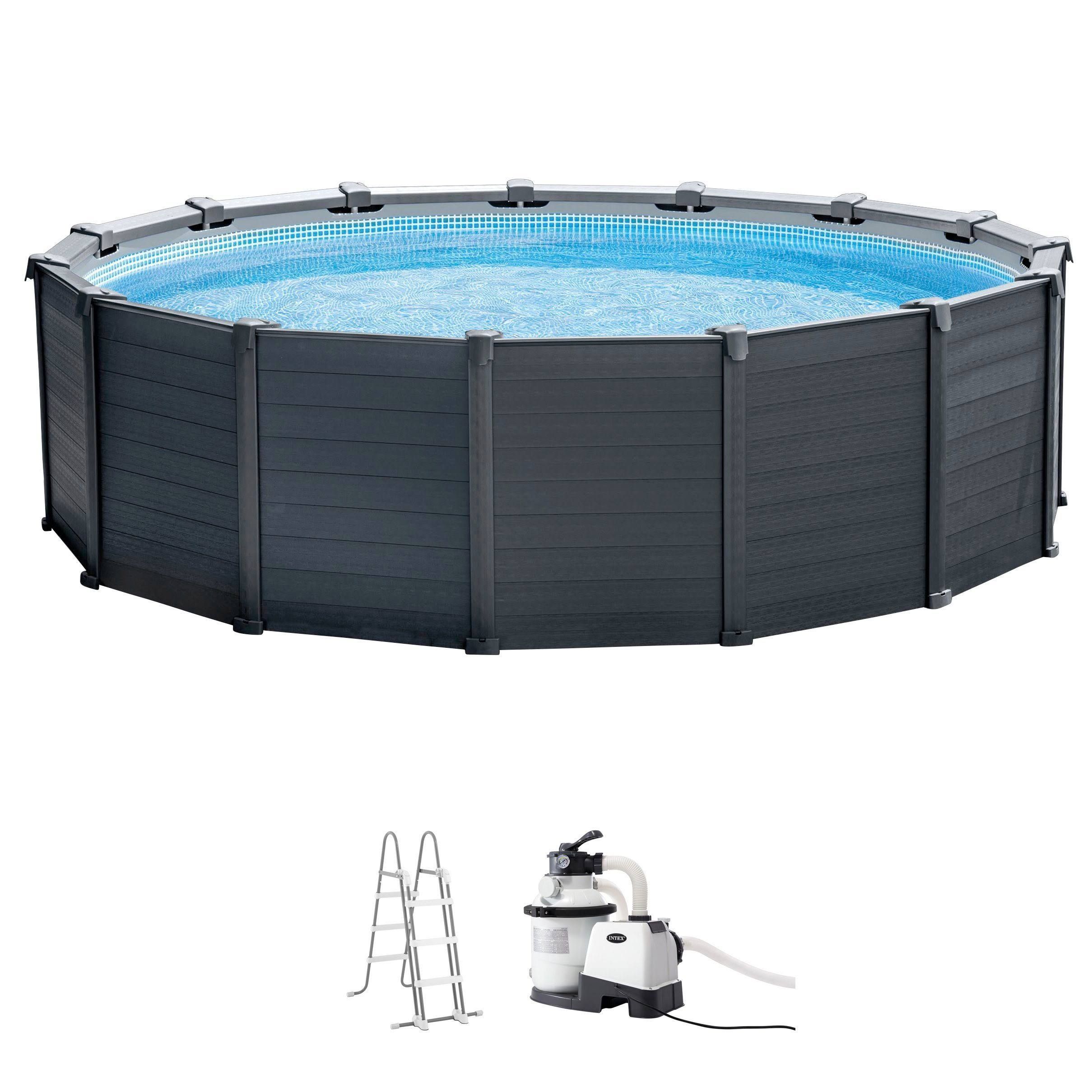 Piscine tubulaire Graphite Intex