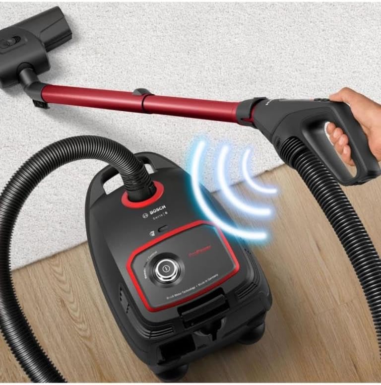 Bosch Aspirapolvere a traino con sacco, 850 Watt, Filtro HEPA BGL6POW1 Serie 6