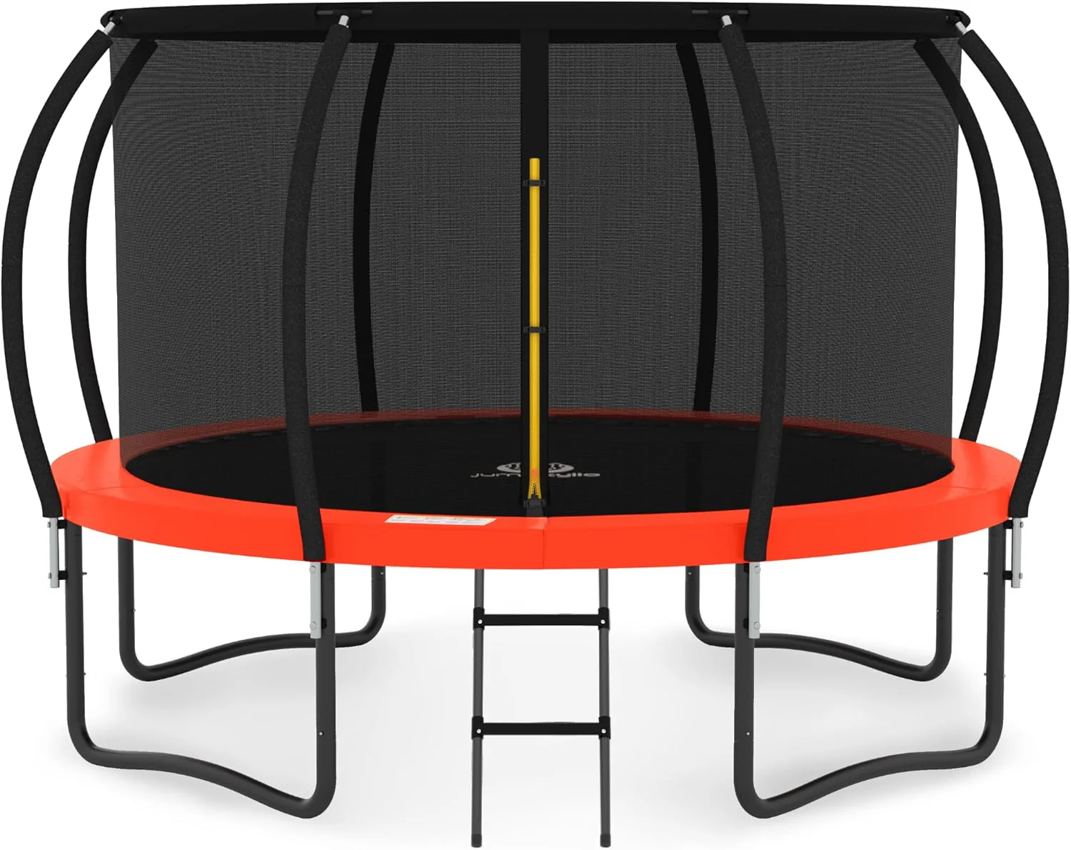 JUMPZYLLA Trampoline 8FT 10FT 12FT 14FT 15FT 16FT Trampoline with Enclosure - Recreational Trampolines with Ladder and AntiRust Coating, ASTM Approval Outdoor Trampoline for Kids