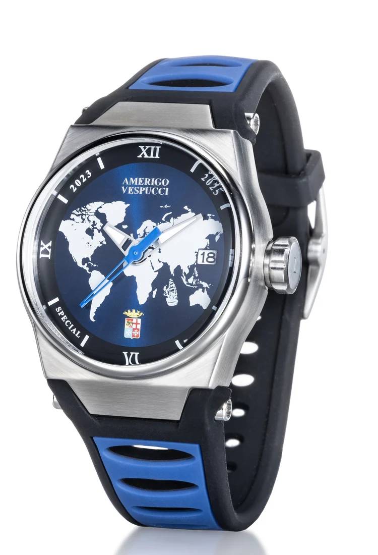 Orologio Locman Amerigo Vespucci Mare silicone blu 0557A02S-00AMVESB