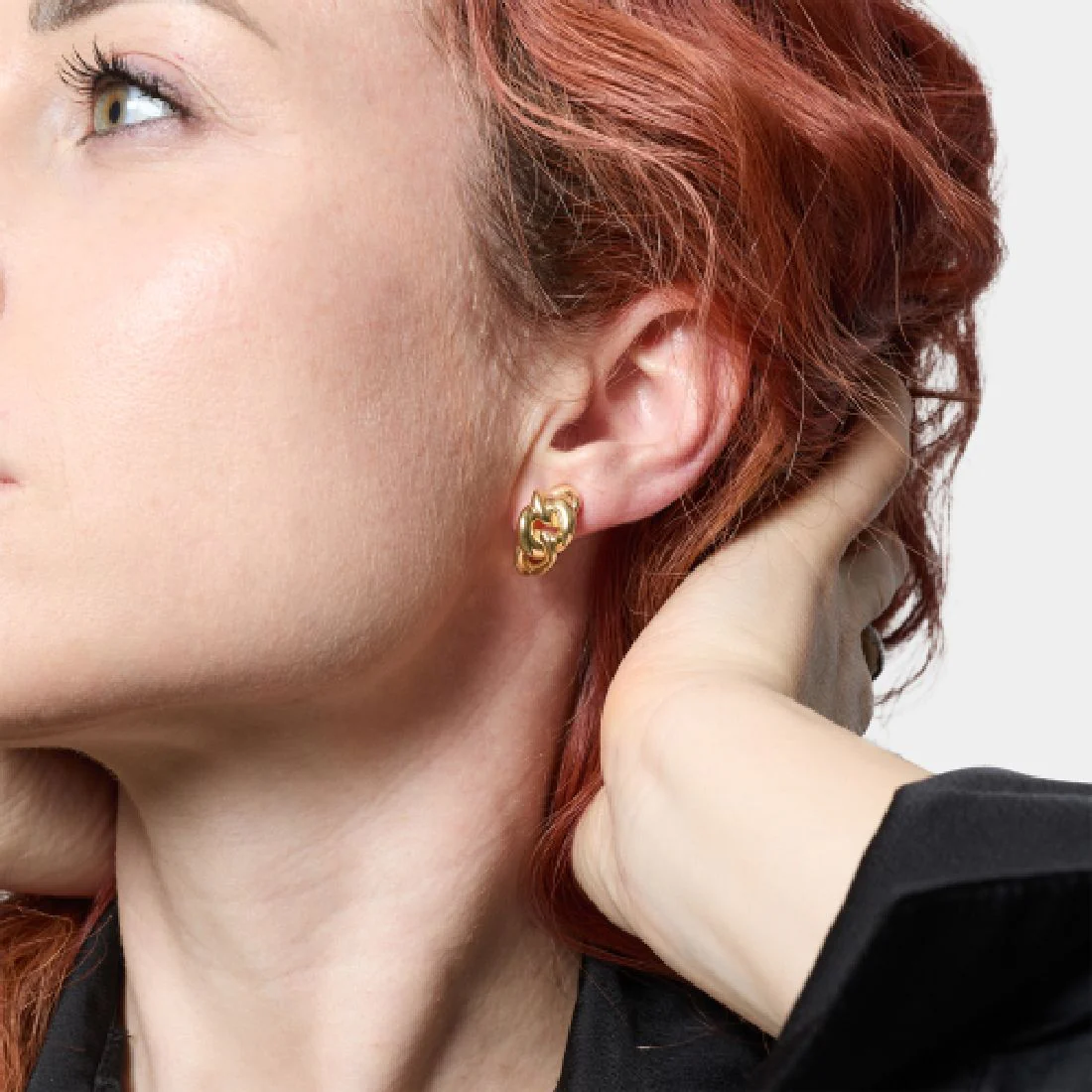 Orecchini Unoaerre in argento rodiato a grumetta 6574