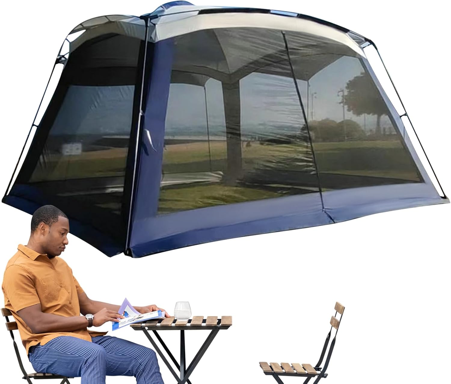 Netzzelt | UV-Beständiges Und Tragbares Schattenhaus Für Draußen - Außenzelt Mit Insektenschutz,Für Picknick, Familienurlaub, Garten, Roadtrips, Reisen Und