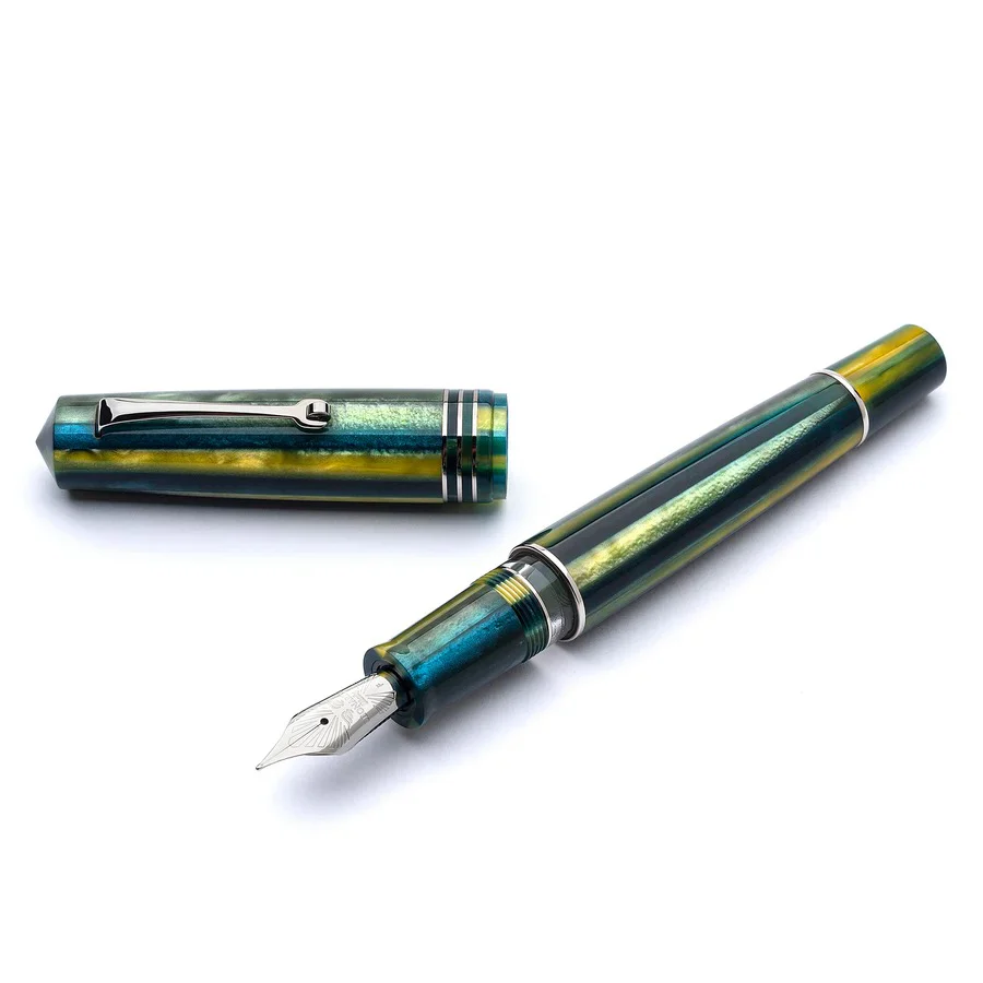 Leonardo Momento Zero Grande 2.0 Fountain Pen  - Baobab with Silver Trim