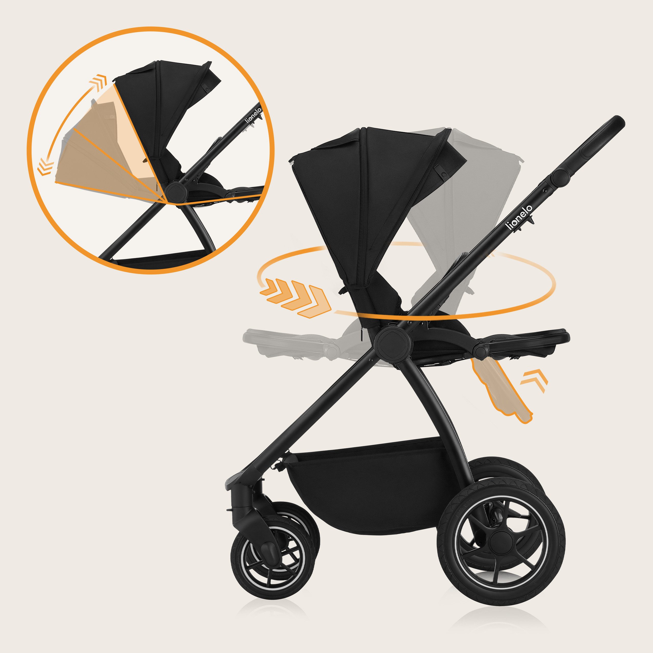 Kombi-Kinderwagen MERIL 2IN1