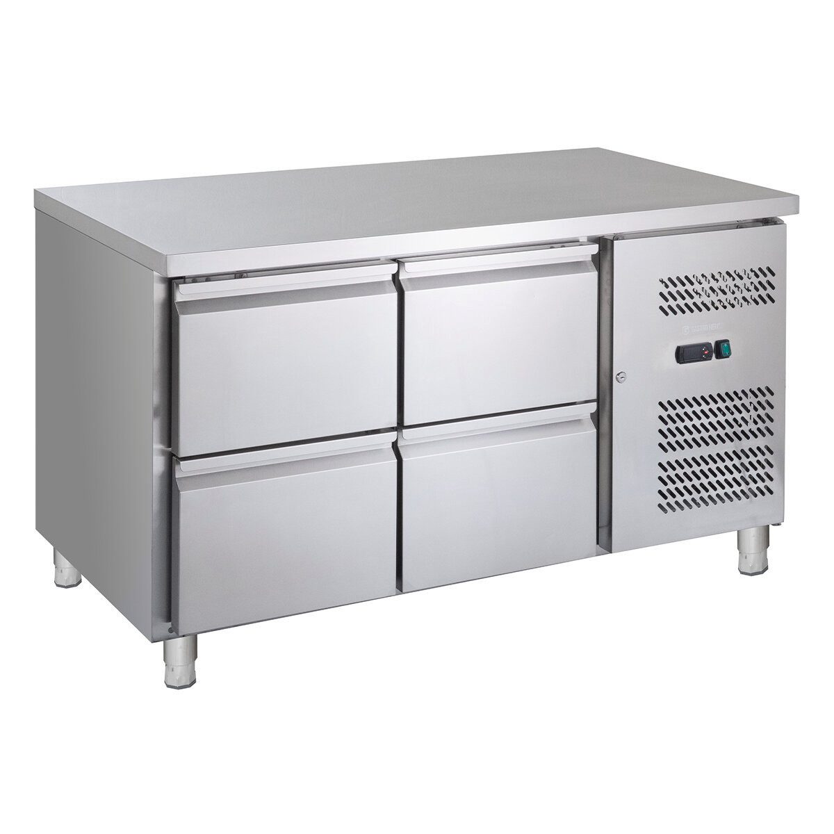 Dönergrill Kühltisch Edelstahl GN 1/1 mit 4 Schubladen