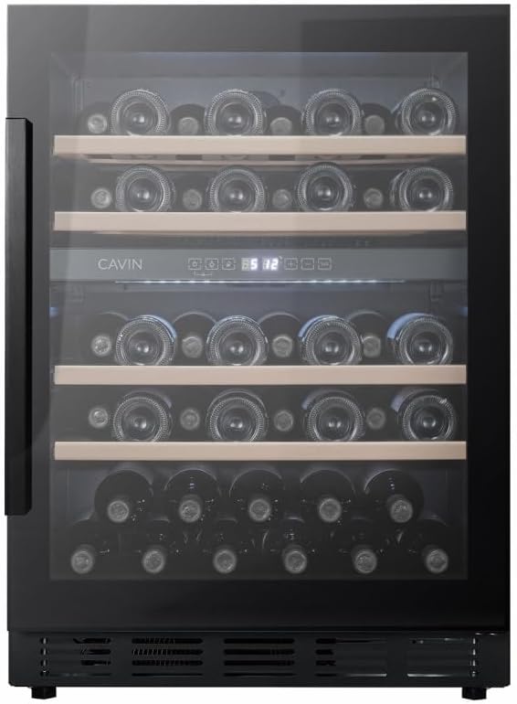 Cantinetta vino da incasso - Arctic Collection 60D Fullglass Black