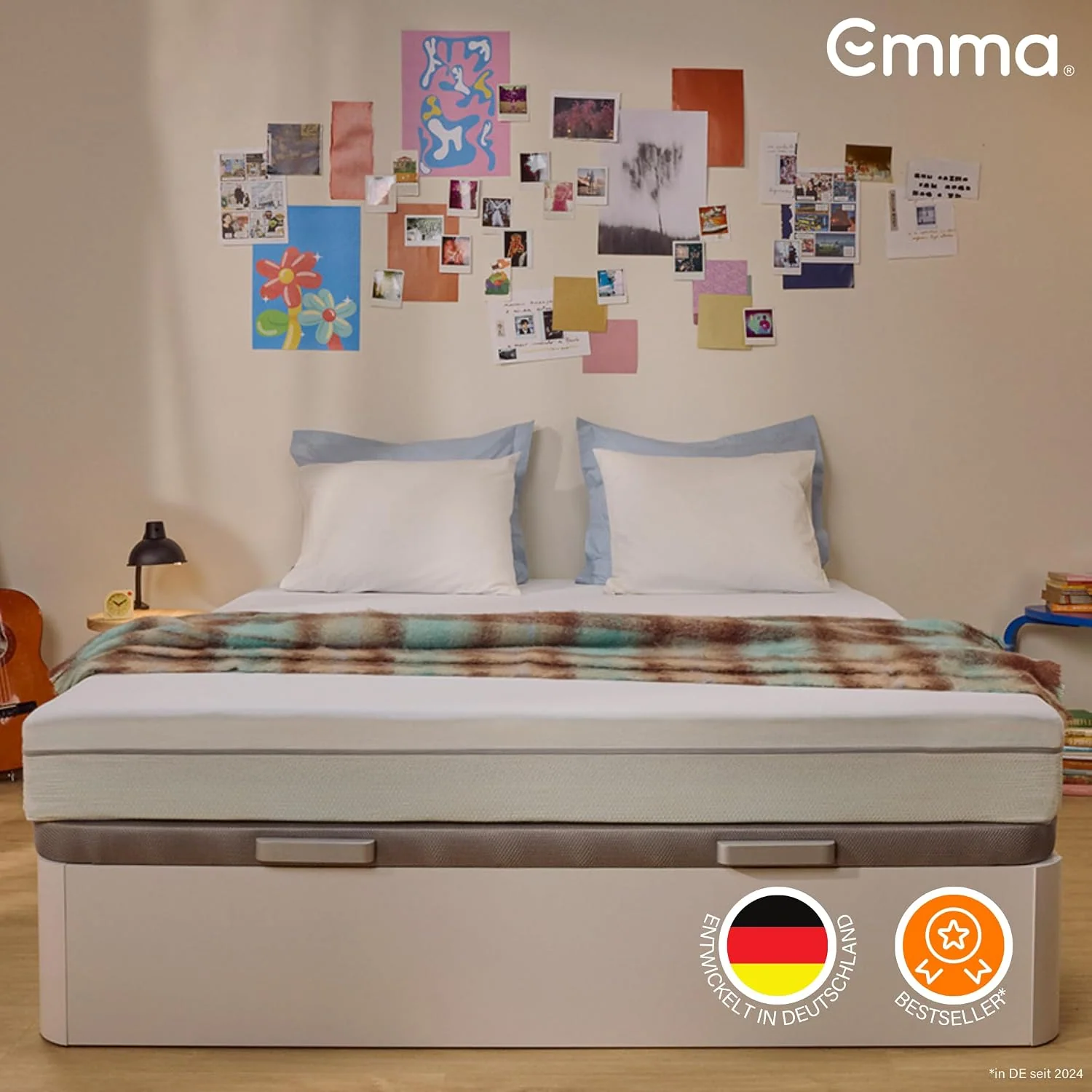 Emma One+ 3-Zonen Schaummatratze mit abnehmbarem Thermobezug