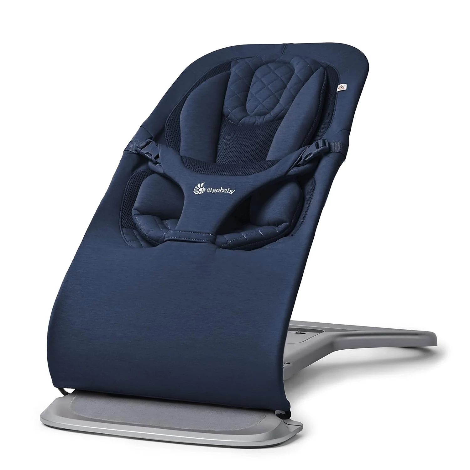 Ergobaby 3-in-1 Evolve Bouncer, Ergonomische wipstoel voor baby's vanaf de geboorte tot peuters, Babyschommel met zitverkleiner voor pasgeborenen (2,5 kg - 13,2 kg), Cream