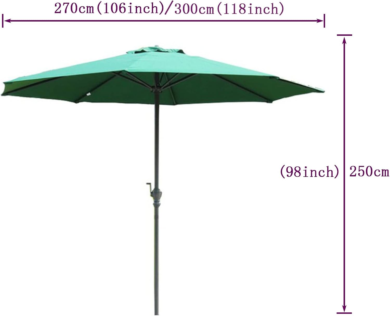 Garden Parasols Parasol, 1PCS Mehrzweck-Sonnengarten, Außen-, Sonnen-/Regen-Regenschirm, Schutzwinddicht, runder Schatten-Baldachin, für Strand/Pool/, Sonnenschutzhaus im Freien Parasole