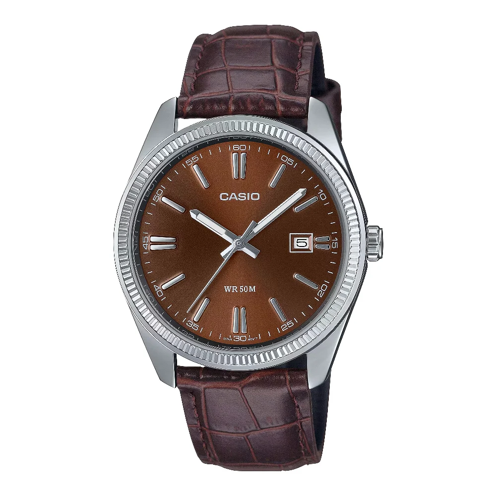 Orologio Casio MTP-1302PL-5AVEF brown cinturino pelle